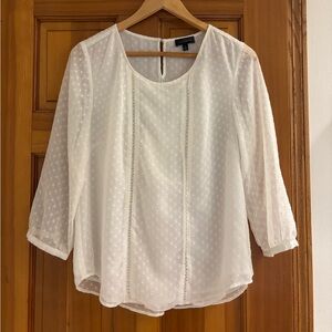 The Limited white Blouse size small.
